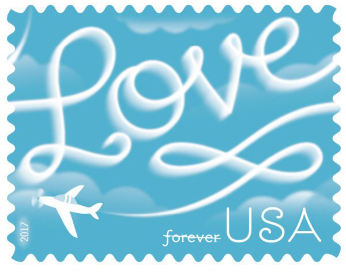 USPS Forever Love Skywriting Stamps - $47.00