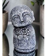 Feng Shui Zen Blissful Japanese Jizo Monk Holding Flowers Mini Figurine ... - $273.60 MXN