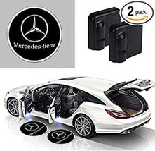 2x PCs BENZ Logo Wireless Car Door Welcome Laser Projector Shadow LED Li... - £18.49 GBP