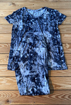 koolaburra by ugg NWOT women’s v neck tee &amp; slim pant set XS black tie dye s12 - £21.28 GBP