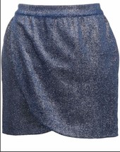 Zadig &amp; Voltaire Jeveal Velours Sparkle Faux Wrap Mini Skirt Pockets $29... - $905.31 MXN