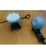 STAR WARS han solo spinning toy lot millenium falcon + death star - €17,18 EUR