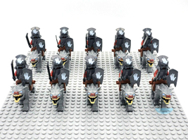 20pcs Lord Of The Rings Orcs Uruk-hai The Warg Riders Minifigures Toys - £23.06 GBP
