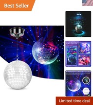 Durable 8&quot; Hanging Mirror Disco Ball with 6RPM Motor for Parties and Wed... - $79.25 CAD