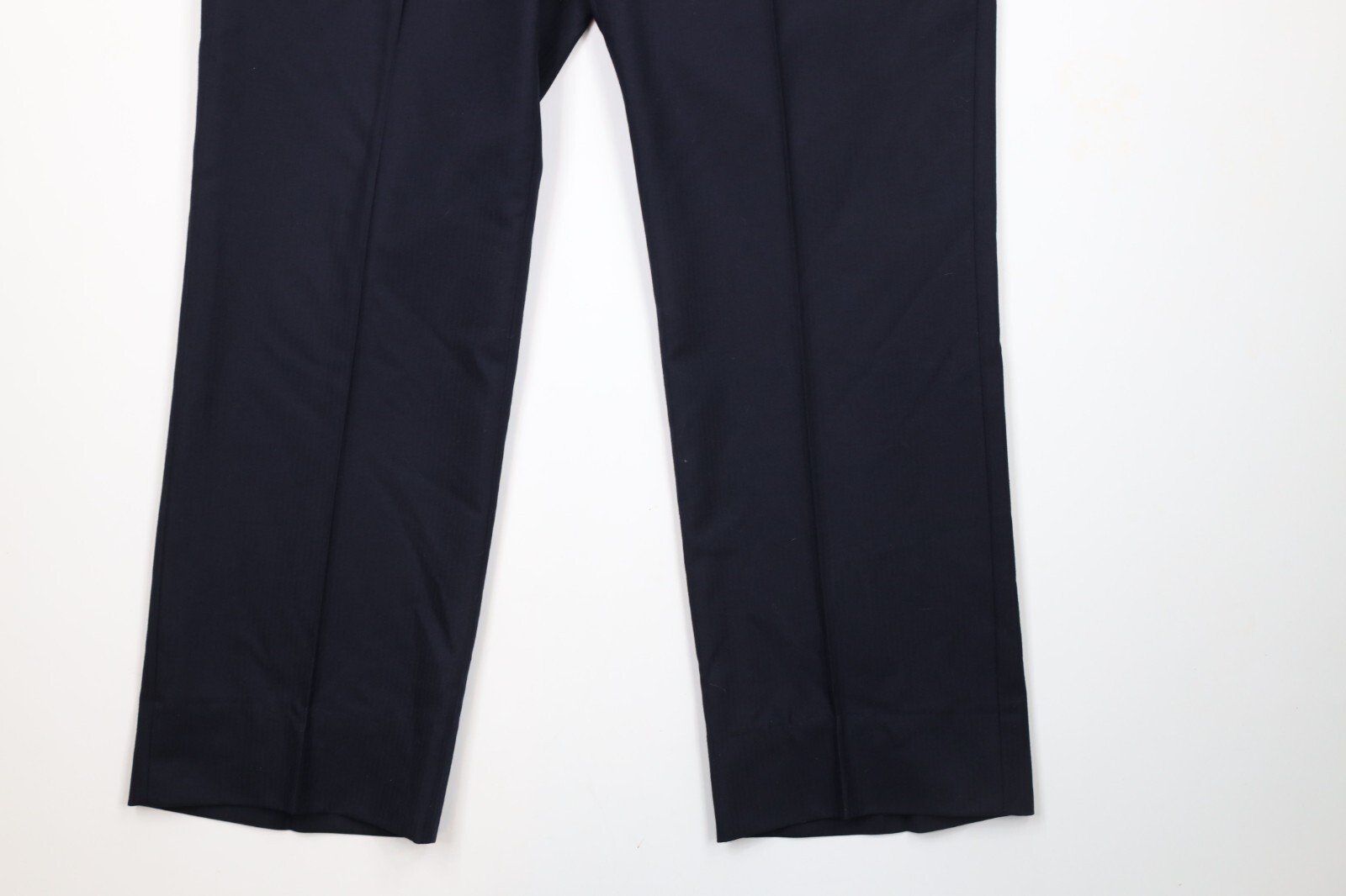 Vtg 80s Hickey Freeman Boardroom Mens 44R 2 Piece Wool Suit Navy Blue 36 Pants Item image 13