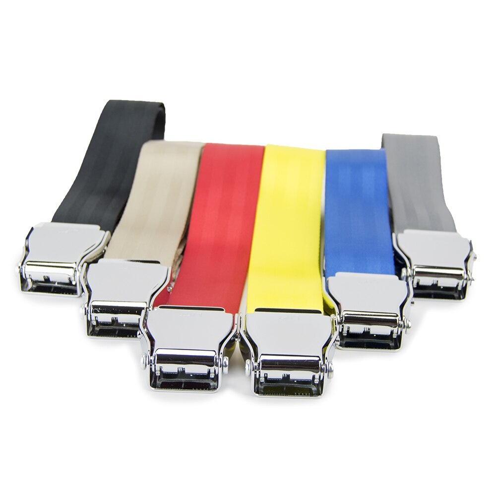 FlyBuckle Fashion Belt - Made with Airplane Seat Belt Buckle and Strap (5 Sizes)