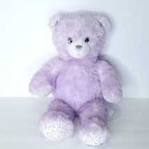 Build A Bear iCarley Purple Glitter Bear 16&quot; Stuffed Animal Plush Nickel... - £18.82 GBP