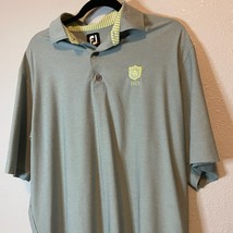 FootJoy FJ Polo Shirt Mens Large Grey Golfer Performance Stretch Breathable - £9.94 GBP