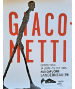 ALBERTO GIACOMETTI - ORIGINAL EXHIBITION POSTER - LANDERNEAU FRANCE - 20... - $151.05