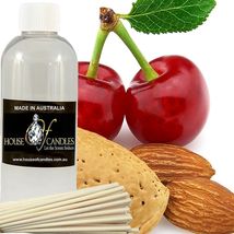 Cherry Almond Vanilla Scented Diffuser Fragrance Oil Refill FREE Reeds - £10.22 GBP+