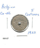 Belgium 5 Centimes, 1922, copper-nickel, KM 67 - $2.40 CAD