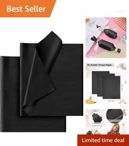 Black Tissue Paper - 30 Sheets, 14x20 Inches for Holidays &amp; Celebrations - $14.80