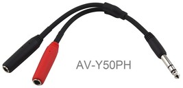 6-Inch 1/4&quot; Stereo Male To Dual 1/4&quot; Mono Female (Left/Right) Y-Cable, Av-Y50Ph - £15.78 GBP