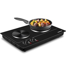 Hot Plate, 1800W Electric Burner Double Hot Plate For Cooking Countertop... - £80.03 GBP