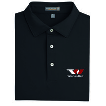 Tom Wishon Jersey Polo Golf Camiseta. Por Peter Millar. Negro, Hombre Ta... - $91.34