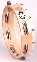 CB Tambourine-8&quot;-Wood Ring Frame-Skin Head-Percussion Music Instrument-J... - $18.69