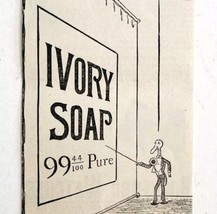 Ivory Soap 99 44/100 Pure 1885 Advertisement Victorian Detergent ADBN1kkk - £15.65 GBP