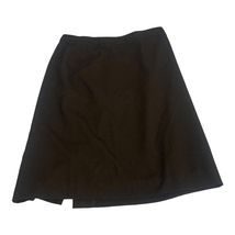 Jones &amp; Co Women&#39;s Brown Stretch A-Line Back Zip Skirt Size 8 - £18.34 GBP
