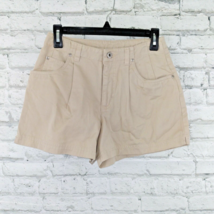 Old Navy Clothing Co Womens Shorts 4 Beige Mom Chino Casual Pleated Cotton 90s - £15.04 GBP