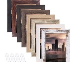 4X6 Picture Frames Set Of 8, Rustic Picture Frames Multi Wood-Color,Vert... - $35.99