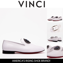 The Pombe White Patent Leather Dress Slip-on Loafer Men Shoe image 13