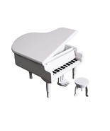 Sky Mini Cute Wood Piano Music Box with Delicate Bench Castle in The Sky... - $752.48 MXN