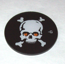 Black Rose Pinball Machine Original Plastic Promo Disc Skull Crossbones - $13.78