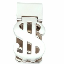 dollar sign silver money clip, birthday, father&#39;s day, new dad, fun - £5.13 GBP
