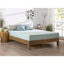 Twin size Solid Wood Platform Bed Frame in Pine Finish - £240.75 GBP