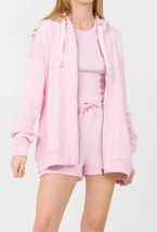 Vintage Havana ultra soft fleece hoodie in PINK - size S - £36.59 GBP