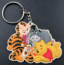 Disney Winnie the Pooh &amp; Friends Rubber Keychain Tigger Piglet Eeyore 3&quot;... - £7.57 GBP