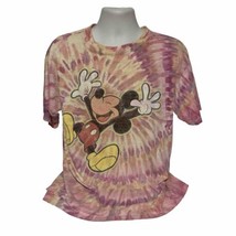 Vintage Disney Mickey Mouse Mickey Unlimited Multicolor Tie Dye Shirt Size L SS - £31.04 GBP