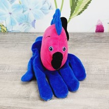 Plush Creations Pink Blue Fish Glove Puppet 1997 Vintage Stuffed Animal  - £7.86 GBP