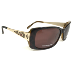 Jessica McClintock Sunglasses JMC 560 BROWN MARBLE Gold Frames with Red Lenses - £48.24 GBP