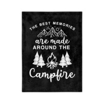 Velveteen Microfiber Blanket; Custom Design, Personalized Vintage Look; Campfire - $27.81+