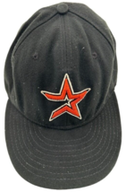 VTG Houston Astros New Era 59FIFTY Coolbase Black 7 3/8 fitted MLB Playe... - $7.60