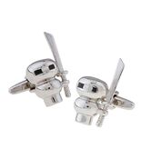 NINJA CUFFLINKS Cute Space Robot Ninja Warrior with Sword NEW w GIFT BAG - €12,92 EUR