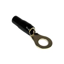 Ring terminal 8ga. 10pcs. gold;black sleeve;xscorpion - $49.56 CAD