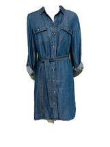 Gap Blue Denim Long Sleeve Dress With Belt Size XS - $35.00