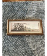 Homco Home Interiors Framed W/Matte Flying Pheasants Picture 8.5 x 18.5 - €33,61 EUR