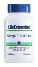 MAKE OFFER! 3 Pack Life Extension Mega EPA/DHA 120 softgels omega-3 fish oil image 2
