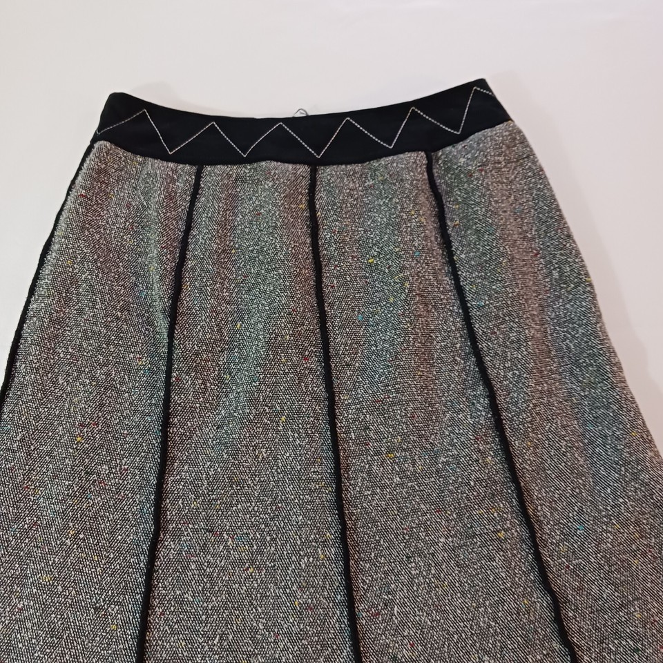 Sag Harbor F53288GY Women's Back Zip A-Line Gray Skirt Size 8 Item image 7