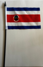 Costa Rica Desk Flag 4&quot; x 6&quot; Inches - £4.95 GBP