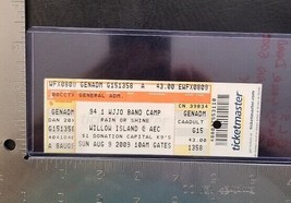 Band Camp 2009 Fest Mudvayne, Black Label Society ++ Unused Whole Concert Ticket - £16.08 GBP