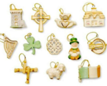 Lenox Luck of The Irish SET/12 Mini Ornaments St Patrick Day Shamrock Ea... - $123.65