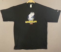 Budweiser Whassup Cockatoo Black T Shirt Vintage 2001 Size XXL 2XL Wassup - £22.77 GBP