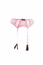 Agent Provocateur Womens Suspender Playful Polka Dot Pink Size Size M - £64.28 GBP