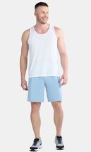 Athletic Works Tri Blend Active Lounge Shorts Men's Large Blue 9 Inseam NWT - €11,80 EUR