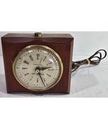 Vintage Seth Thomas Wooden Case Brass Trim Electric Alarm Clock Refurbis... - $25.80 CAD