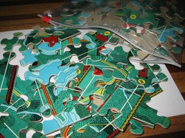 1968 Situation 4 Board Game Piece: forest green Puzzle Piece &quot;Buyer&#39;s Ch... - $1.00